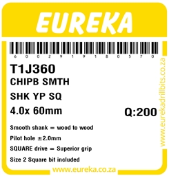 T1J360 - Chipboard Square Drive -T1J360_Label_T